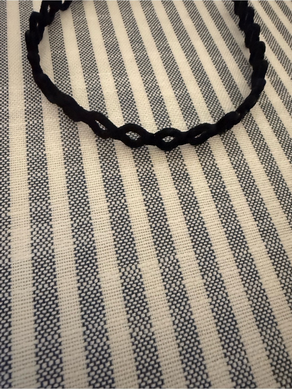 Black Twisted Velvet Headband
